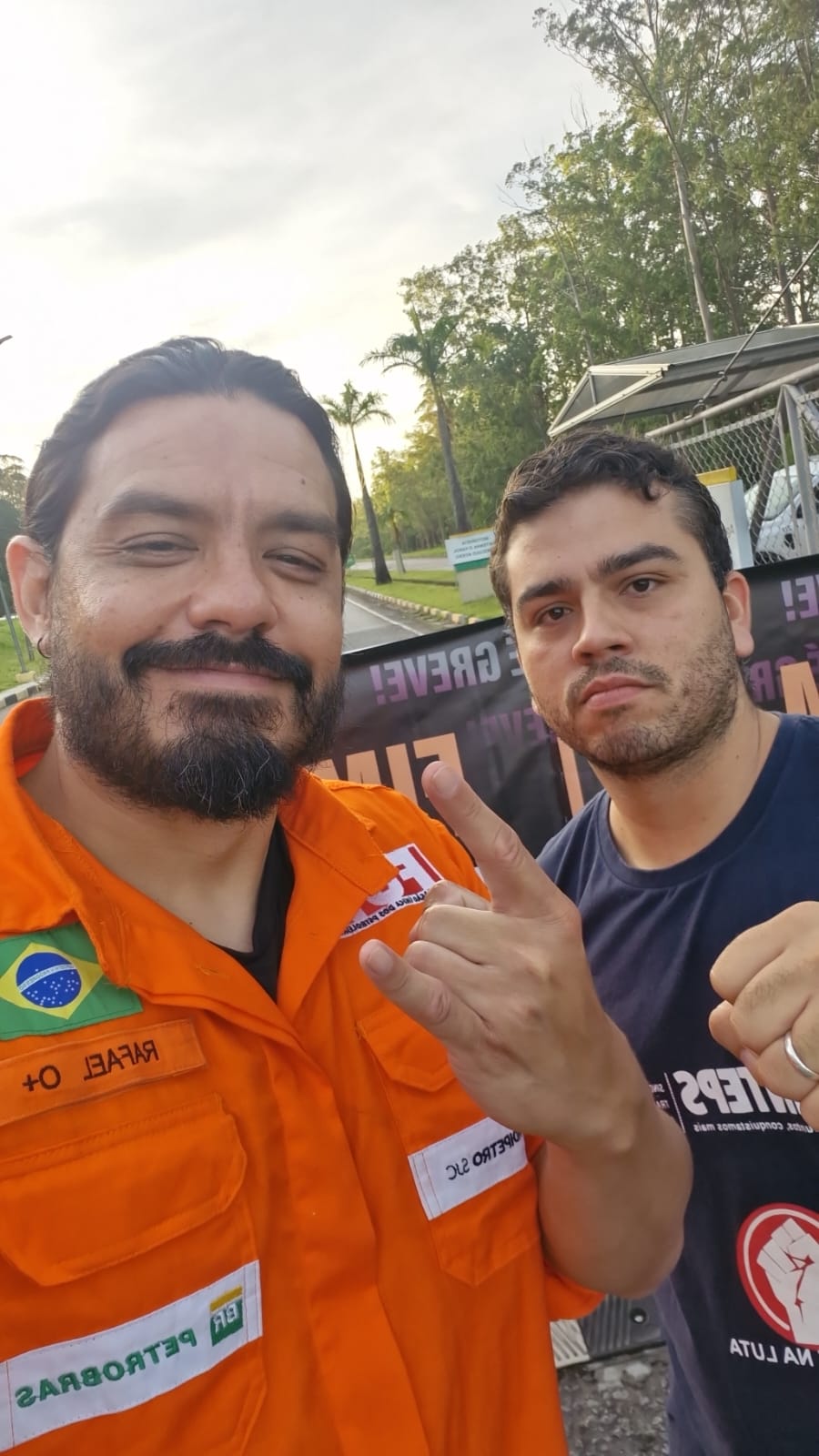 Atividade de lançamento da greve dos petroleiros